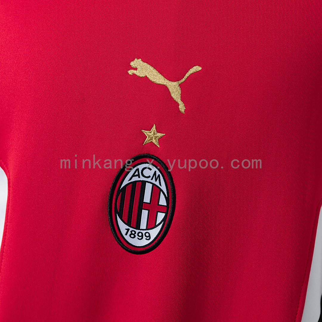 AC Milan 25/26 Long-sleeved Sweatshirt - Red M-4XL 6