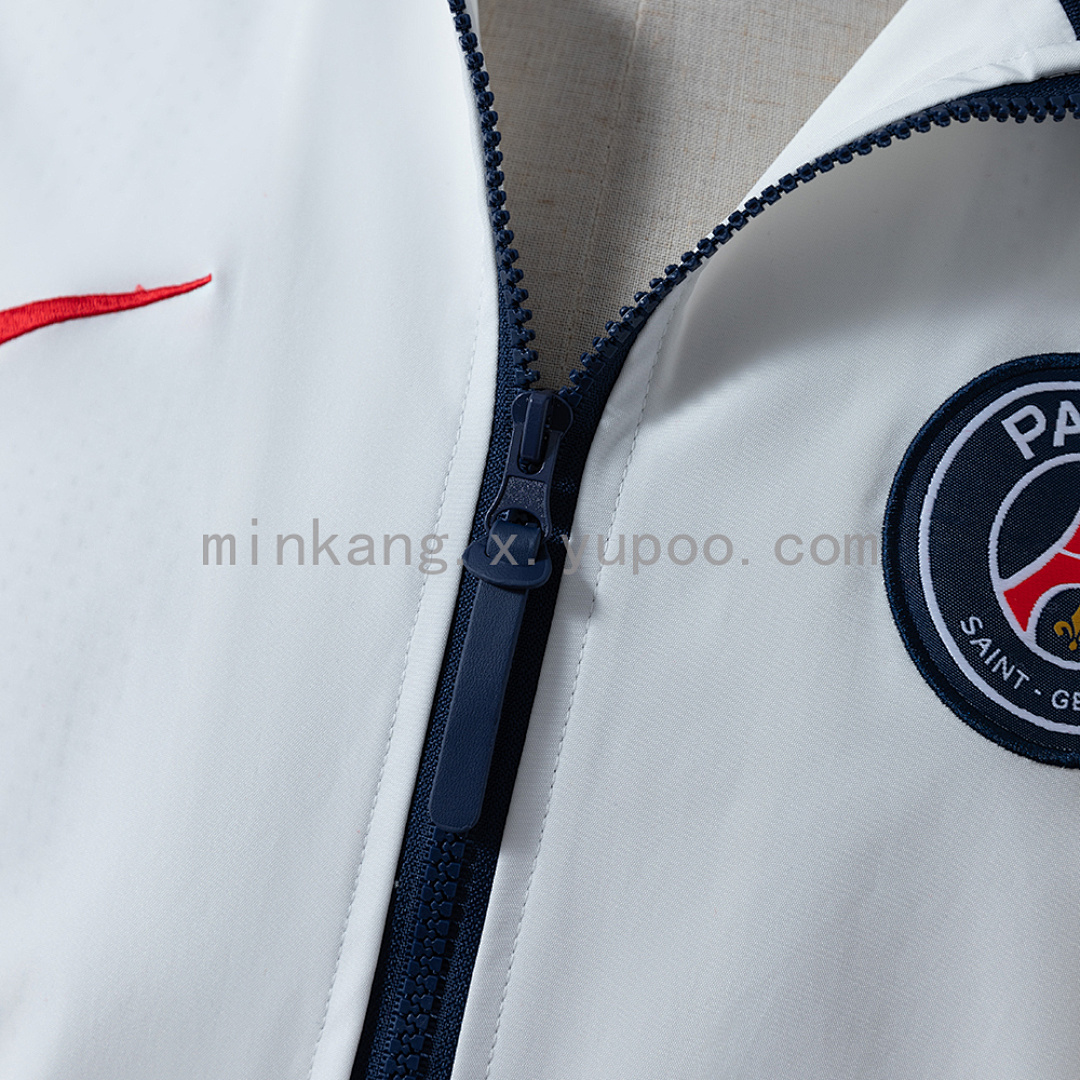 PSG 25/26 Windbreaker - White, Sizes S-3XL 6