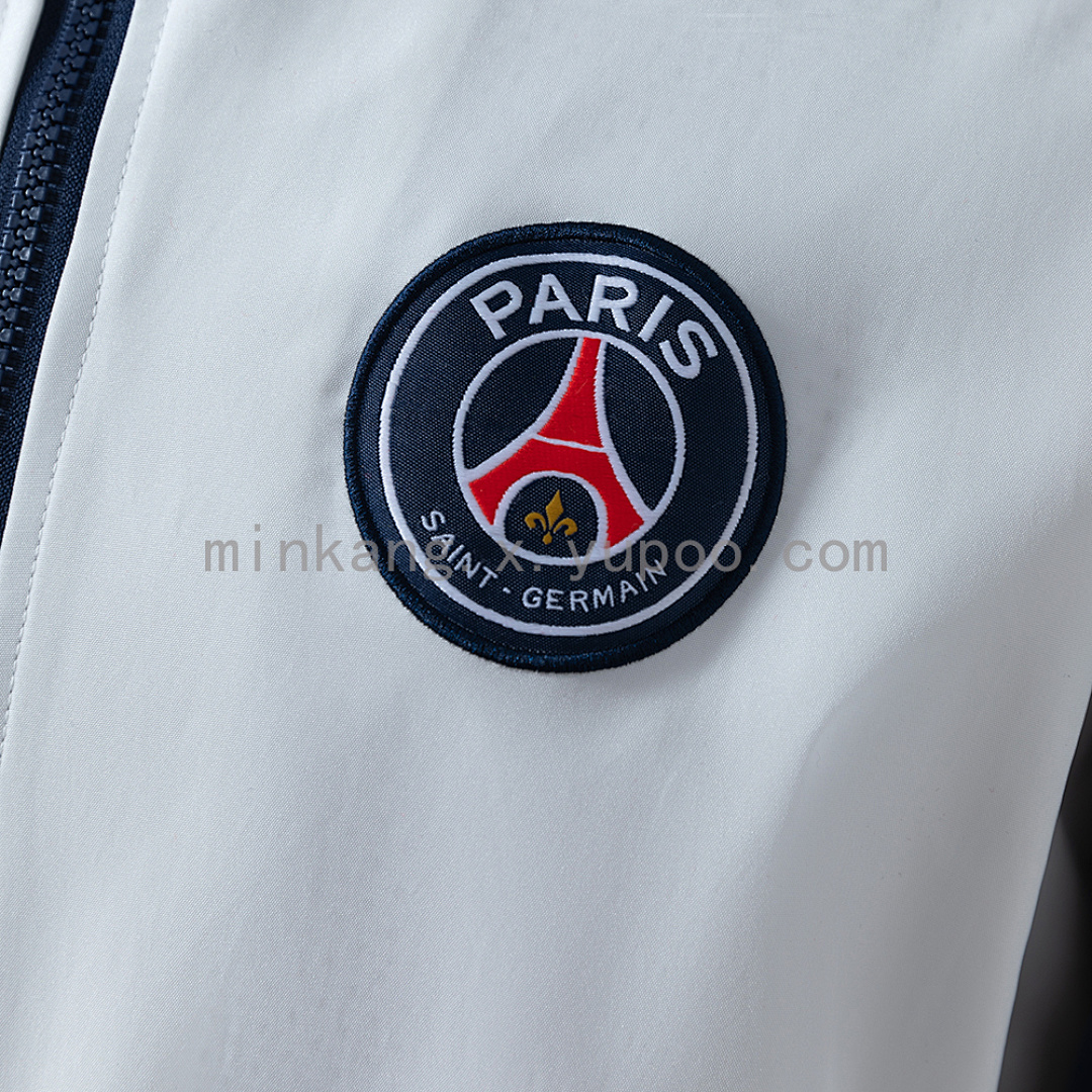 PSG 25/26 Windbreaker - White, Sizes S-3XL 8