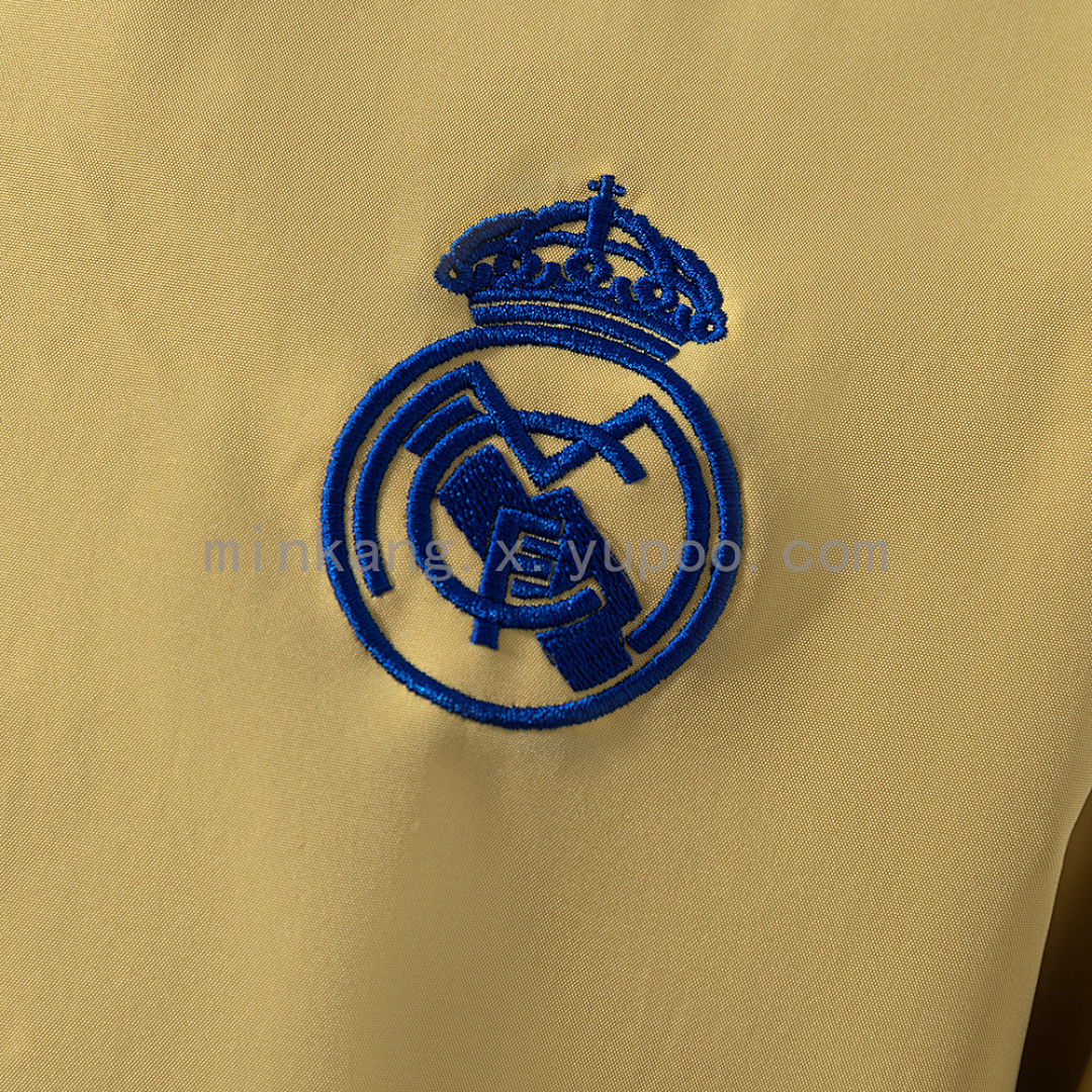 Real Madrid Reversible Jacket Windbreaker - Blue & Yellow S-XXL 5