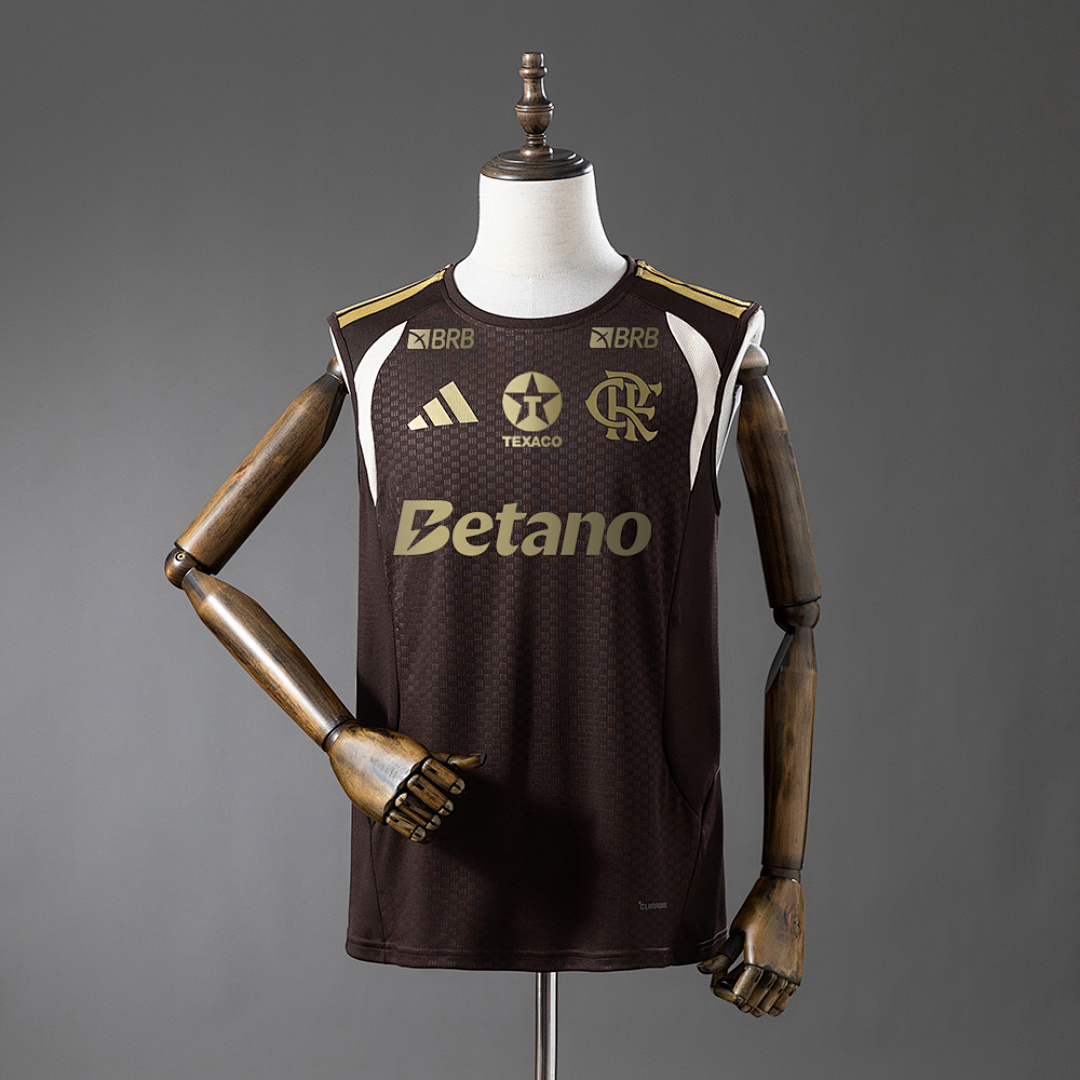 Flamengo 26/27 All Sponsored Training - Brown Vest Jersey S-4XL 2