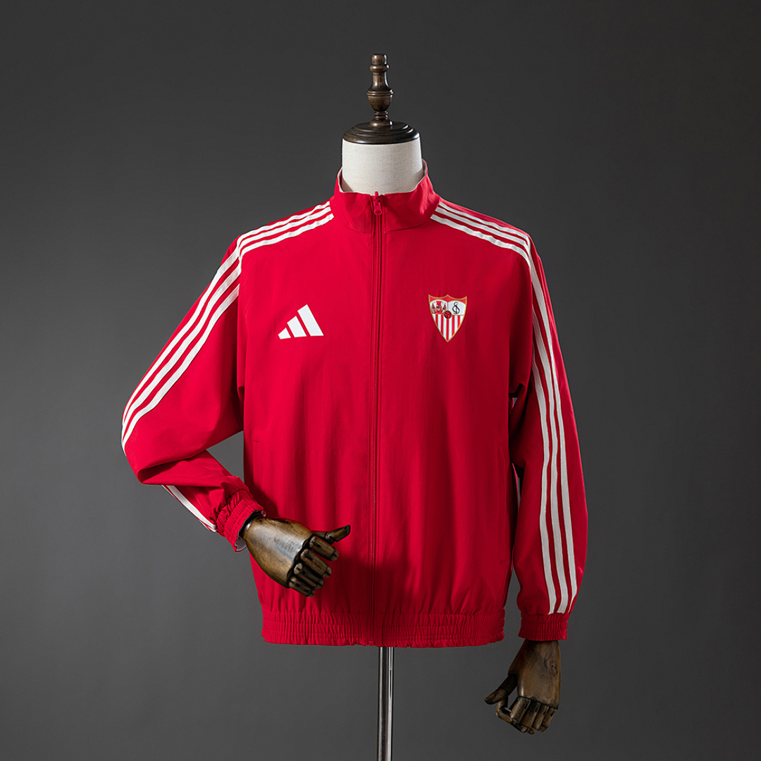Athletic Bilbao Reversible Jacket Windbreaker - Red & White S-XXL 3