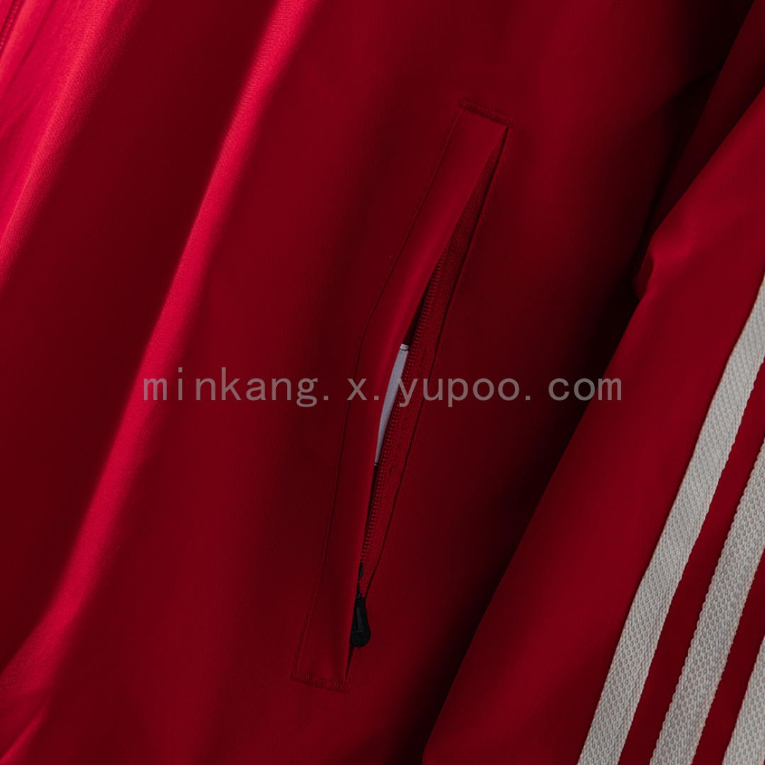 Athletic Bilbao Reversible Jacket Windbreaker - Red & White S-XXL 7