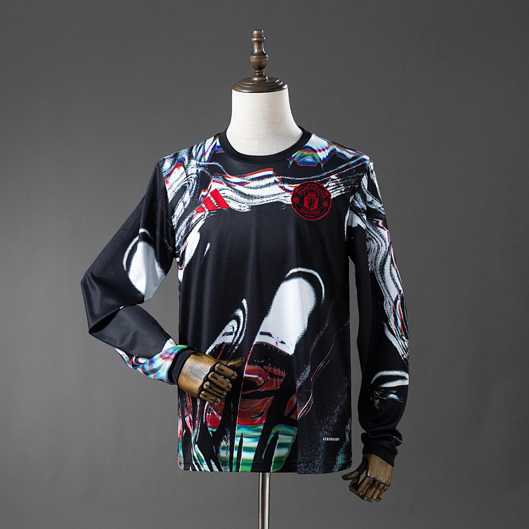 M-U 25/26 Long-sleeved Pre-Match Jersey S-4XL 2