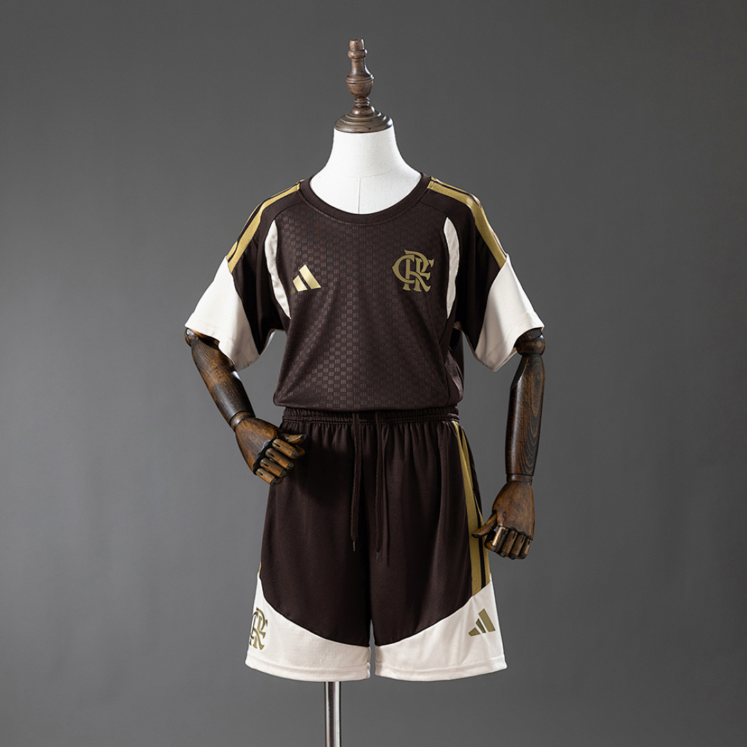 Flamengo 26/27 Kids Kit Training - Beige Size 16-28 3