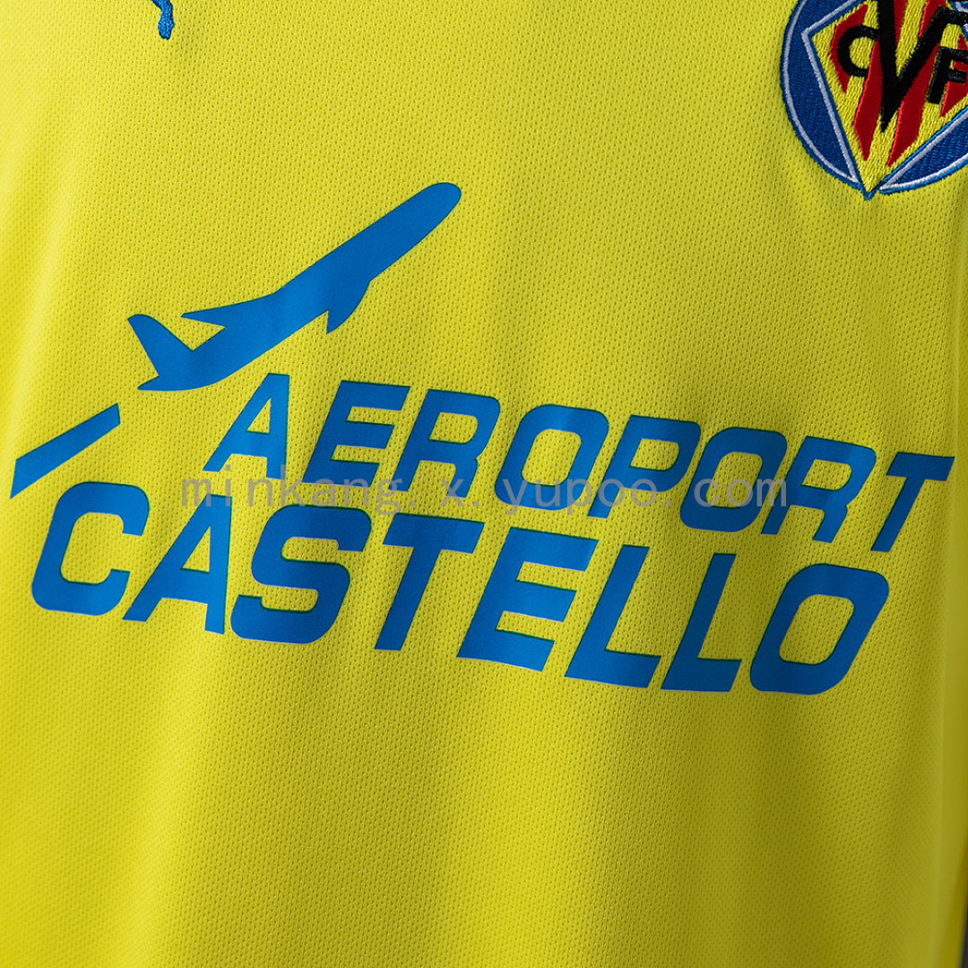 Villarreal 08/09 Home Long-Sleeve Retro Jersey S-XXL 8