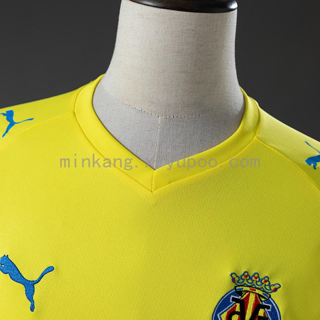 Villarreal 08/09 Home Long-Sleeve Retro Jersey S-XXL 9