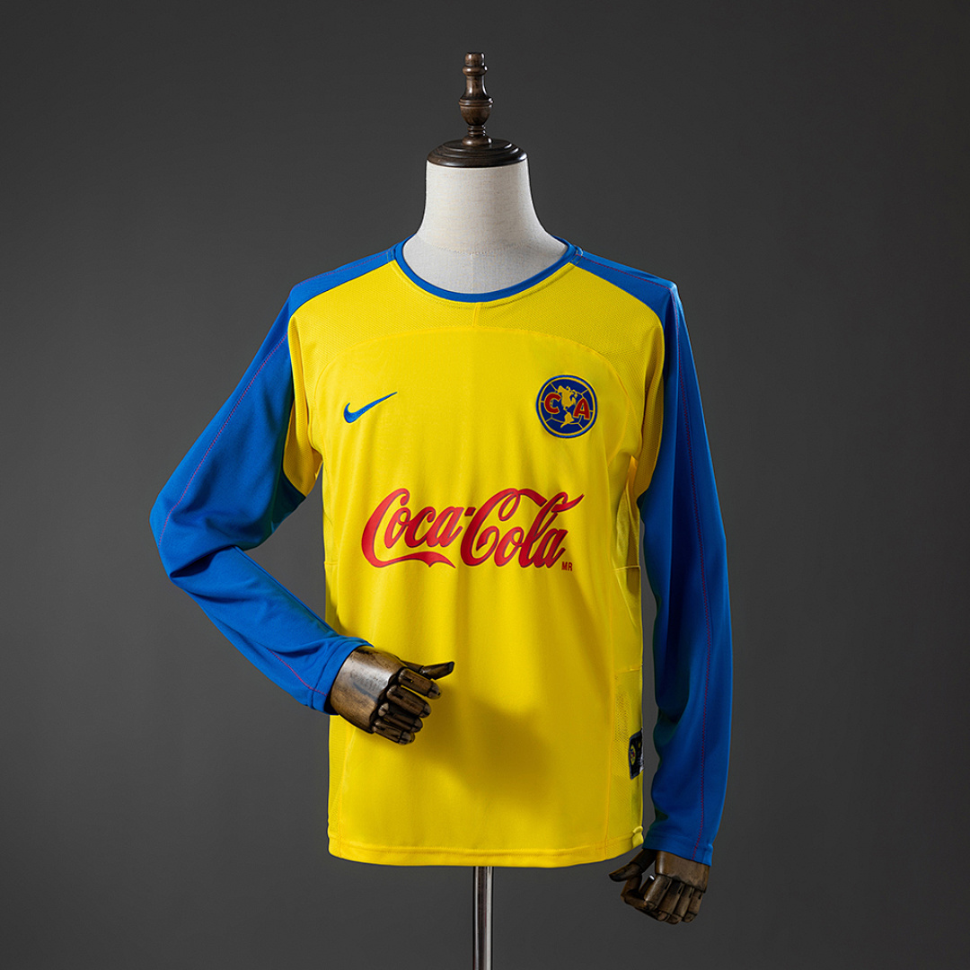 America 03/04 Home Long-sleeved Retro Jersey S-XXL 3