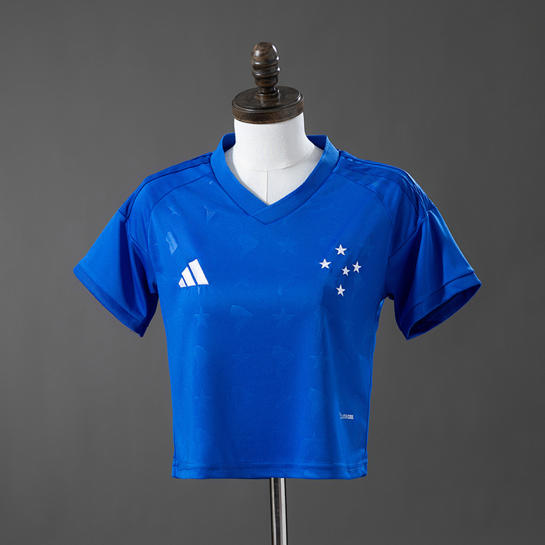 Cruzeiro 26/27 Home Women's Crop Top Style S-XXL 3