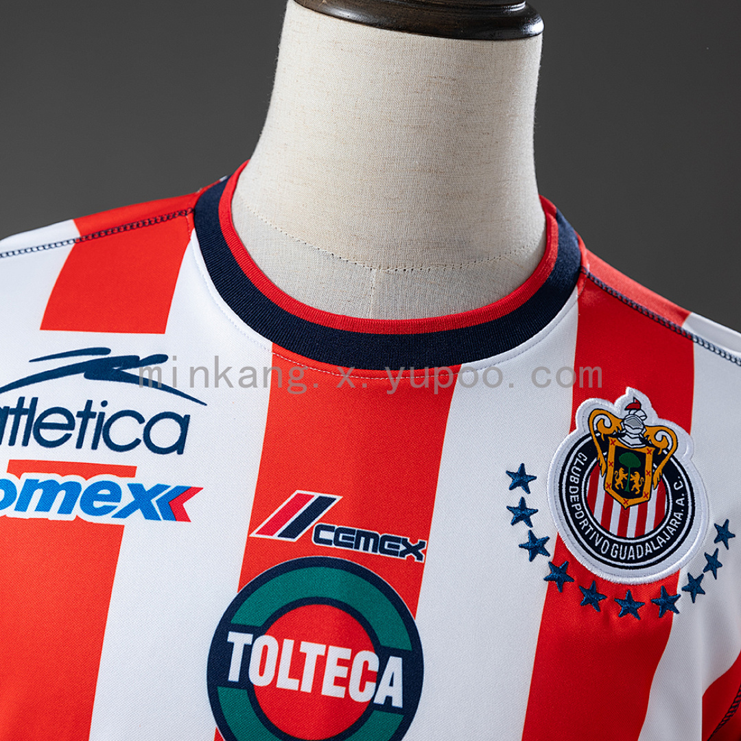 Chivas de Guadalajara 02/03 Home Long-sleeved Retro Jersey S-XXL 11