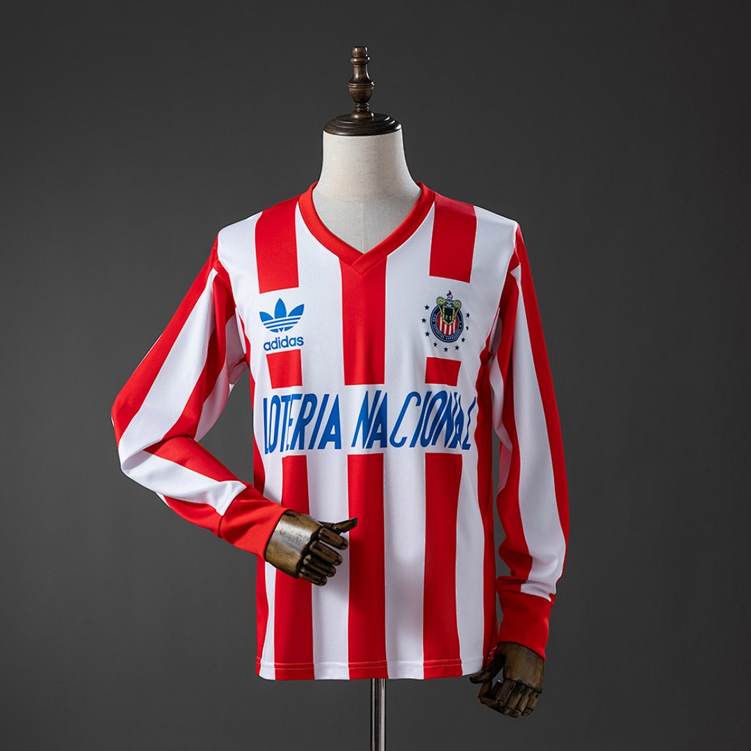 Chivas de Guadalajara 91/92 Home Long-sleeved Retro Jersey S-XXL 3