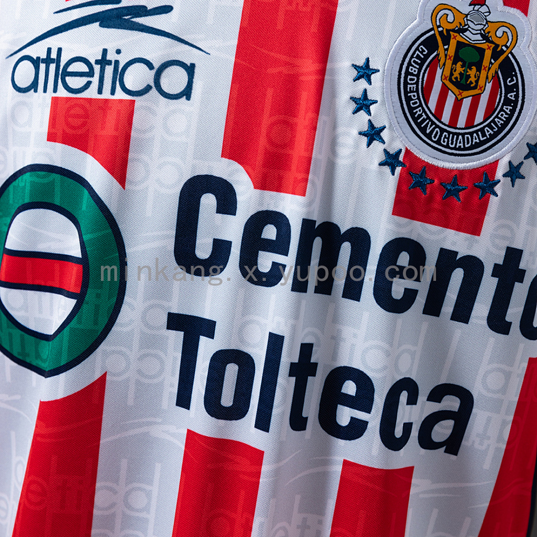 Chivas de Guadalajara 99/00 Home Long-sleeved Retro Jersey S-XXL 9