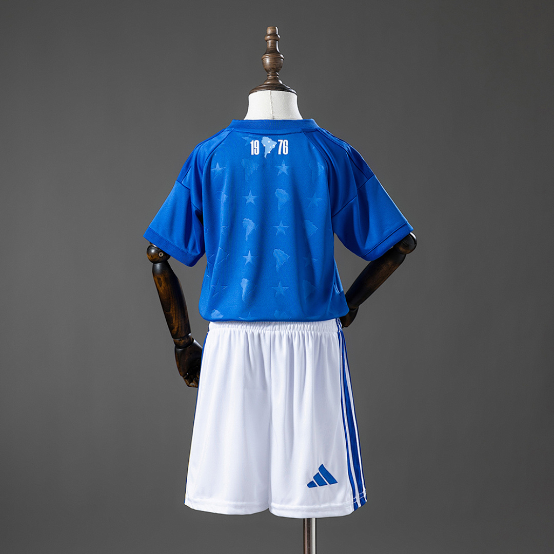 Cruzeiro 26/7 Home kids kit Jersey SIZE 16-28 2