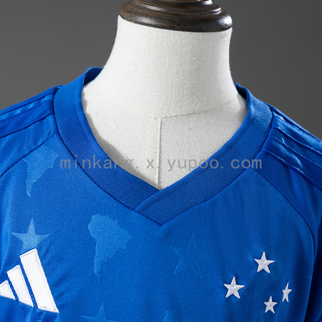 Cruzeiro 26/7 Home kids kit Jersey SIZE 16-28 11