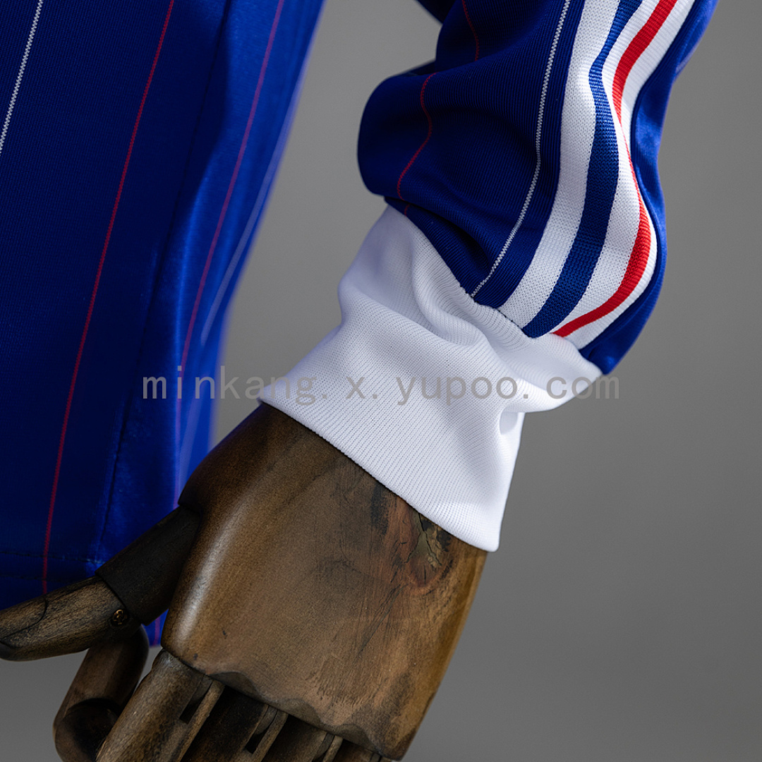 France 80/82 Home Long Sleeve Retro Jersey S-XXL 4