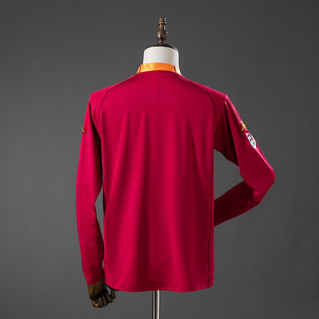 Roma 00/01 Home Long Sleeve Retro Jersey S-XXL 2
