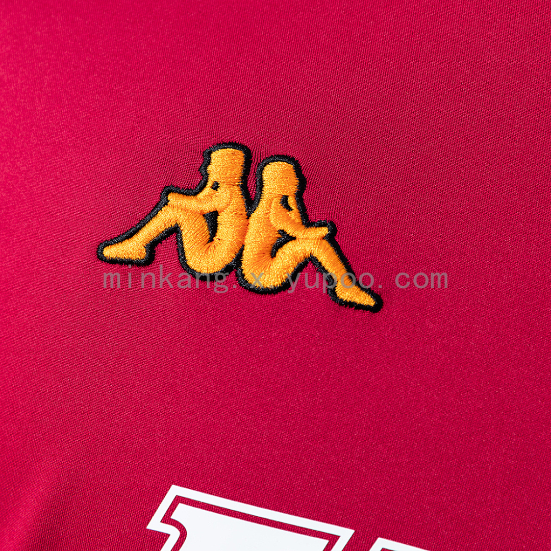 Roma 00/01 Home Long Sleeve Retro Jersey S-XXL 5