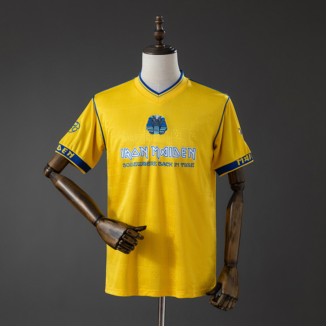 Iron Maiden x West Ham United 2008 Retro Yellow Jersey S-XXL 2