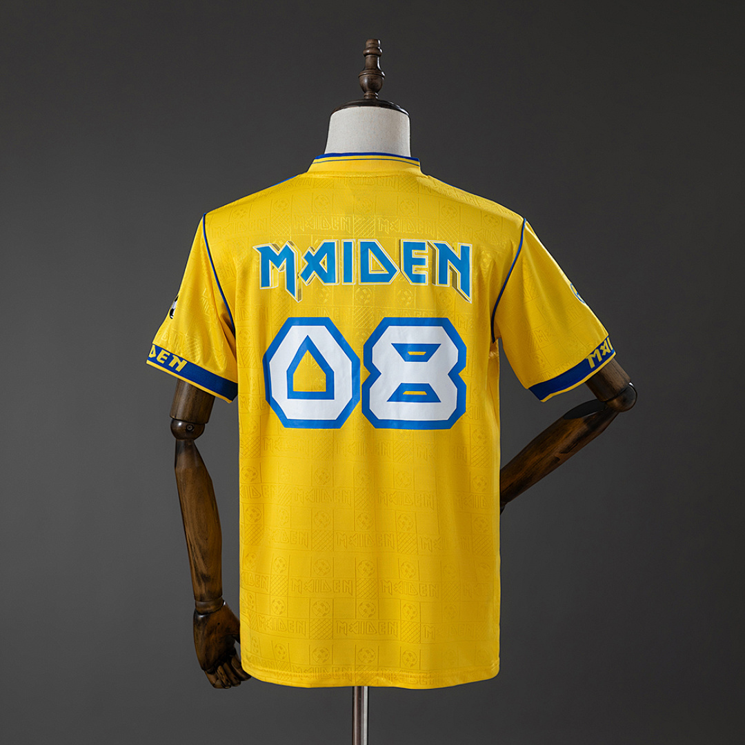 Iron Maiden x West Ham United 2008 Retro Yellow Jersey S-XXL 3