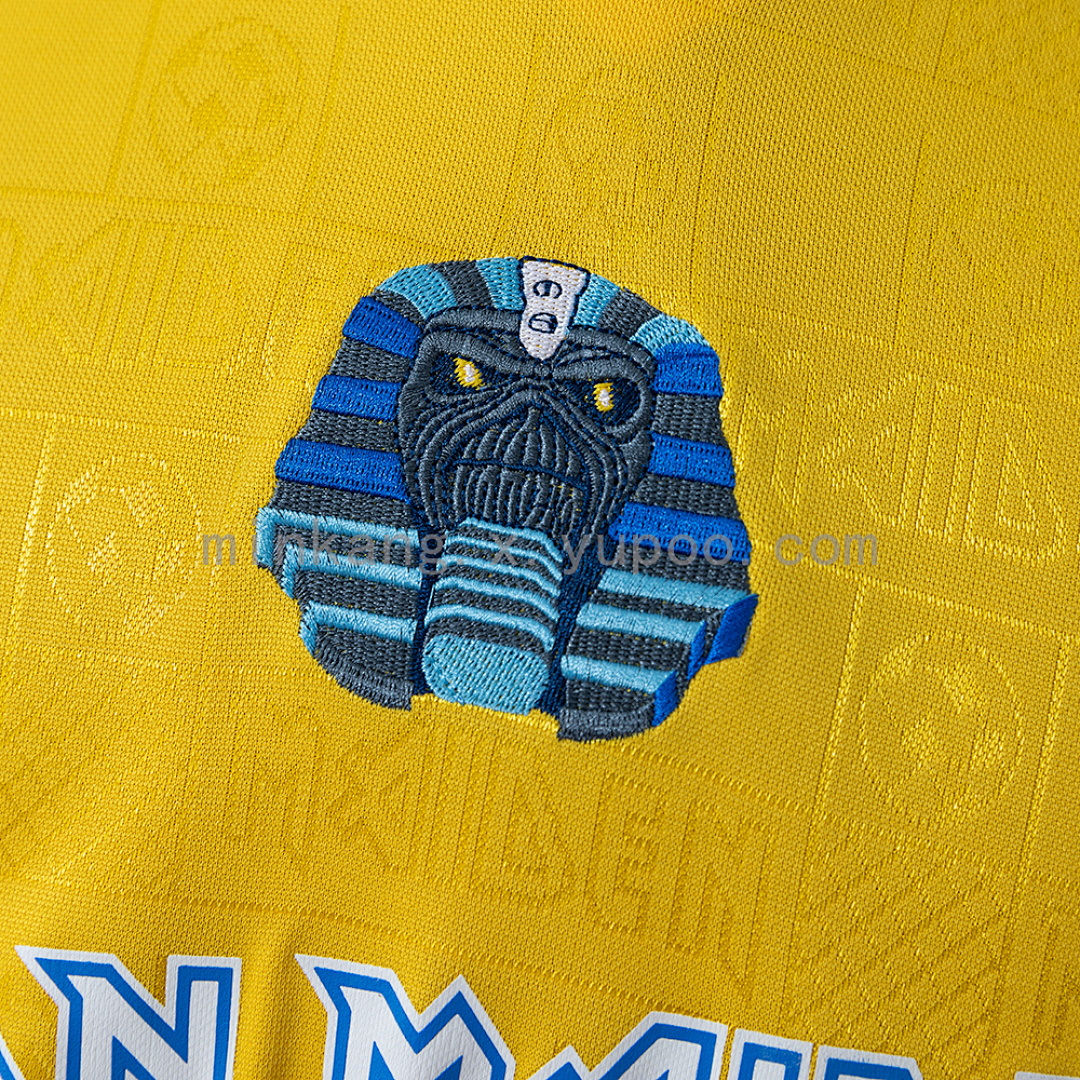 Iron Maiden x West Ham United 2008 Retro Yellow Jersey S-XXL 5