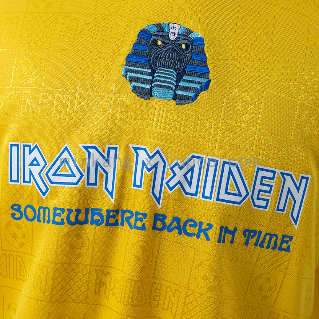 Iron Maiden x West Ham United 2008 Retro Yellow Jersey S-XXL 6