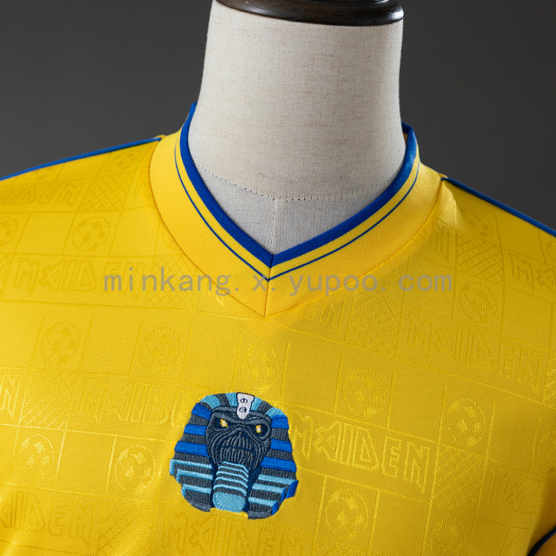 Iron Maiden x West Ham United 2008 Retro Yellow Jersey S-XXL 7