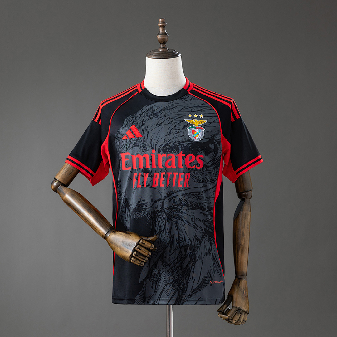 Benfica 26/27 Special Eagle Jersey - Black& Red S-4XL 2