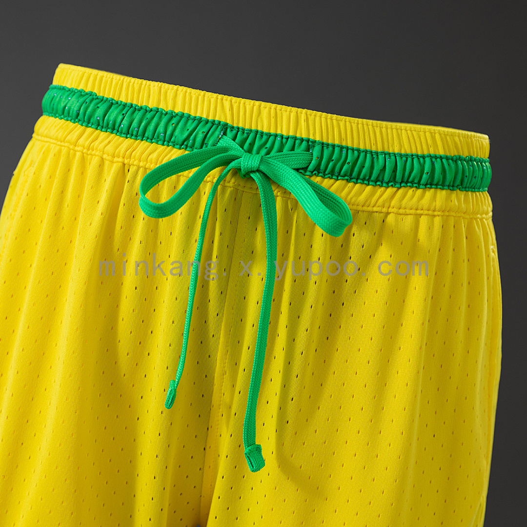 Brazil 2026 Basketball Shorts Yellow S-4XL 10