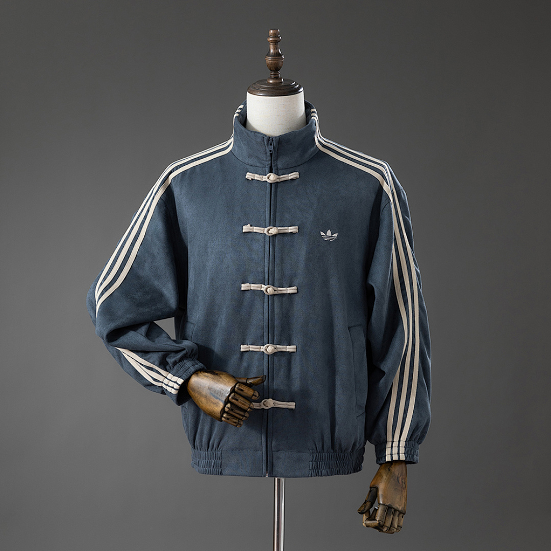 (Chinese New Year) Tang-style jacket - Gray S-XL 2