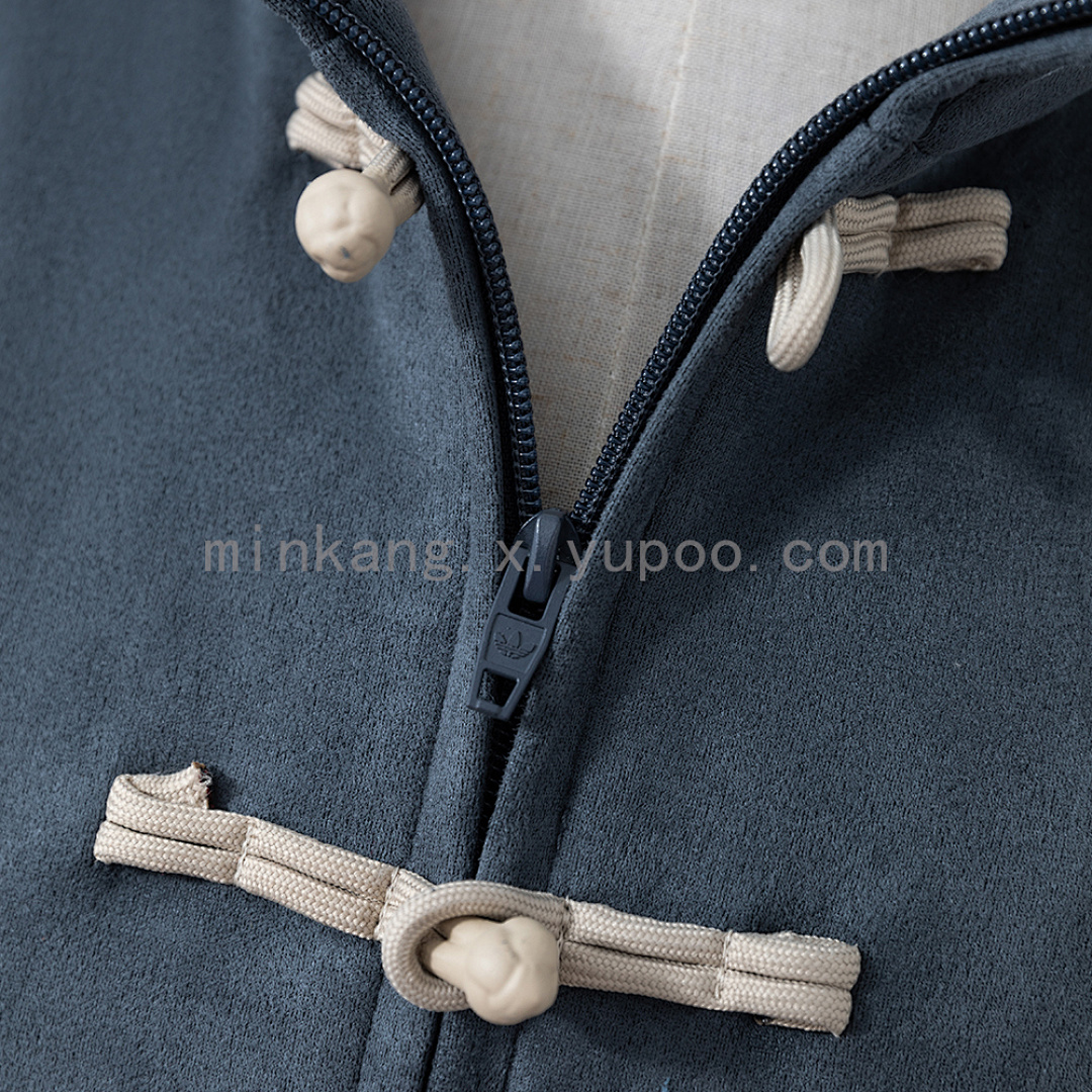 (Chinese New Year) Tang-style jacket - Gray S-XL 6