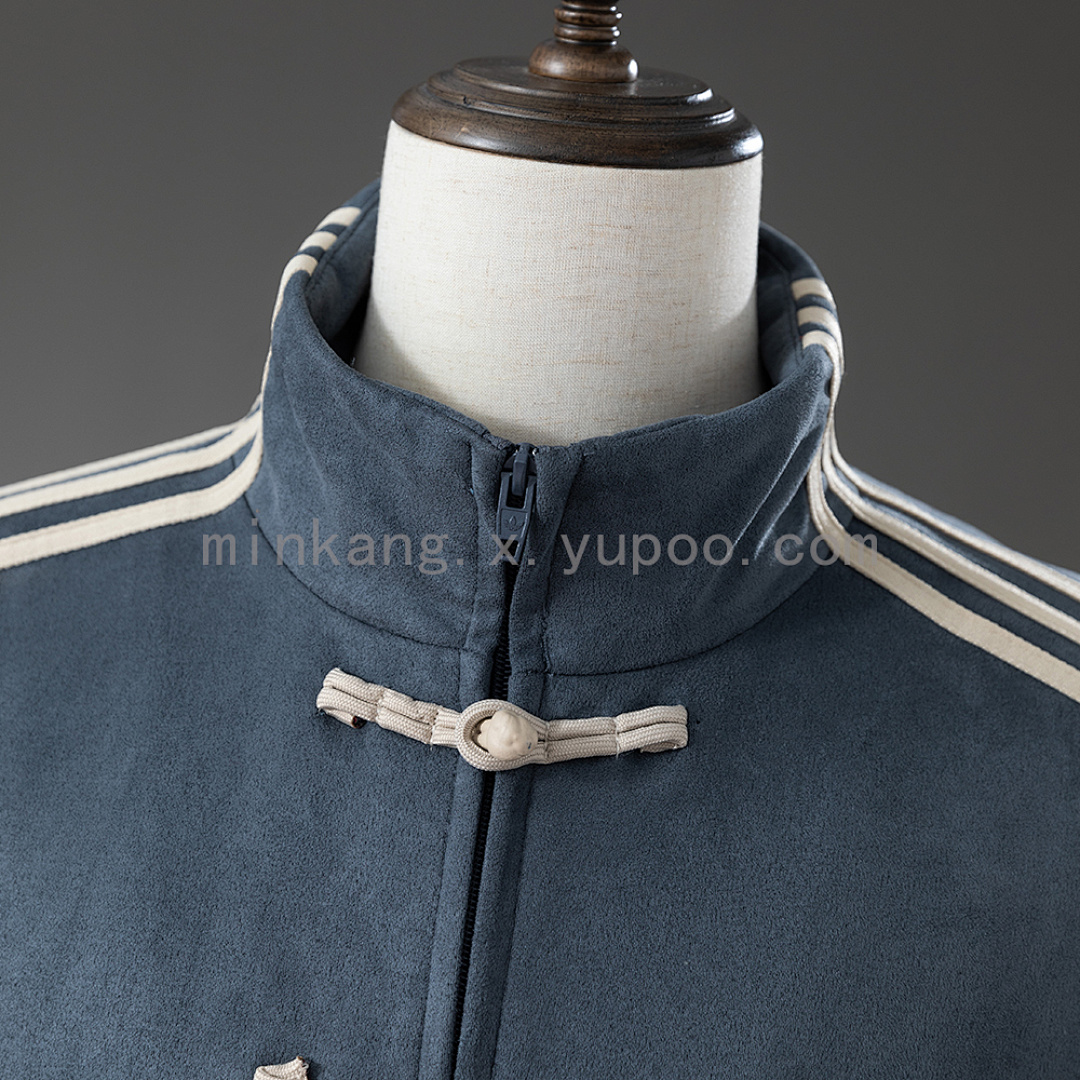 (Chinese New Year) Tang-style jacket - Gray S-XL 9