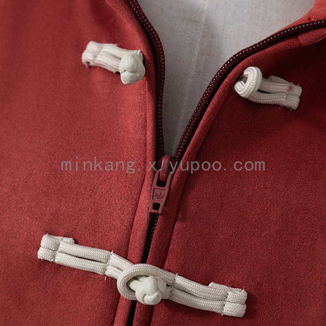 (Chinese New Year) Tang-style jacket - Red S-XXL 6