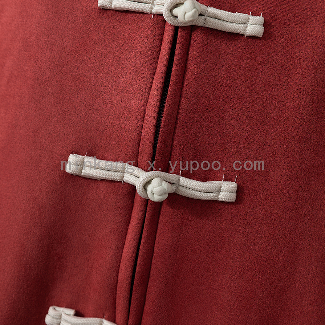 (Chinese New Year) Tang-style jacket - Red S-XXL 8