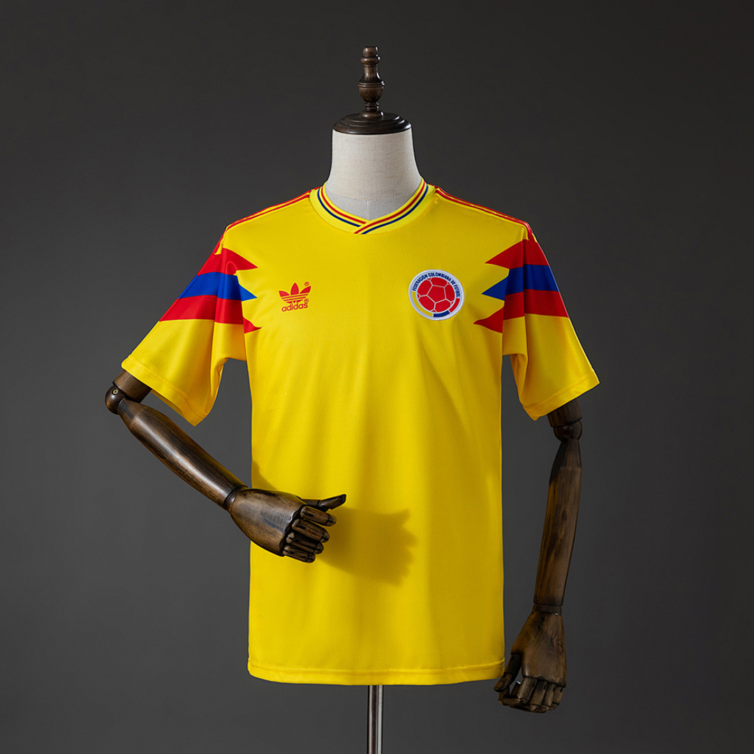 Colombia 1990 Originals Retro Home Jersey S-XXL 2