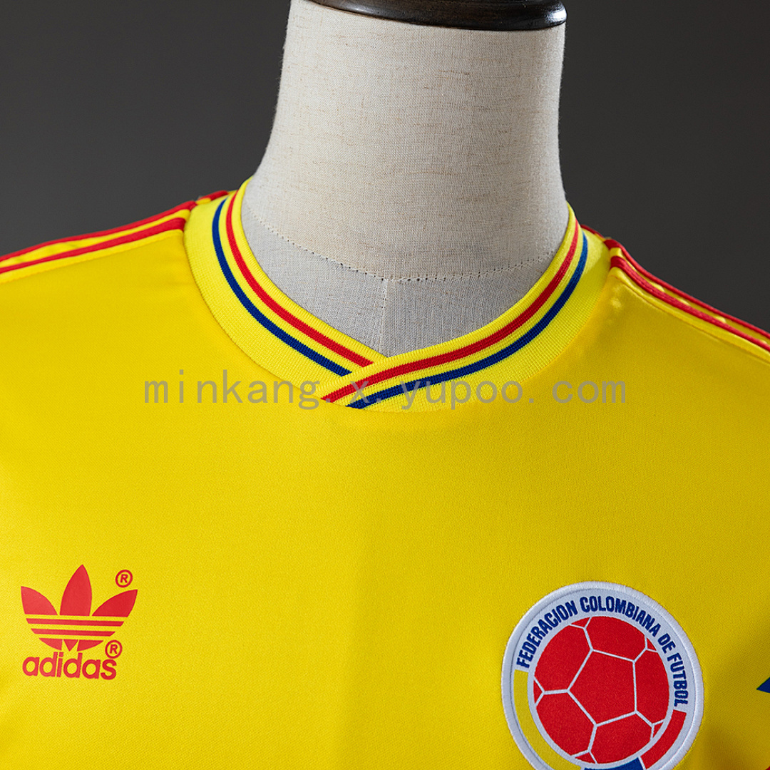 Colombia 1990 Originals Retro Home Jersey S-XXL 7
