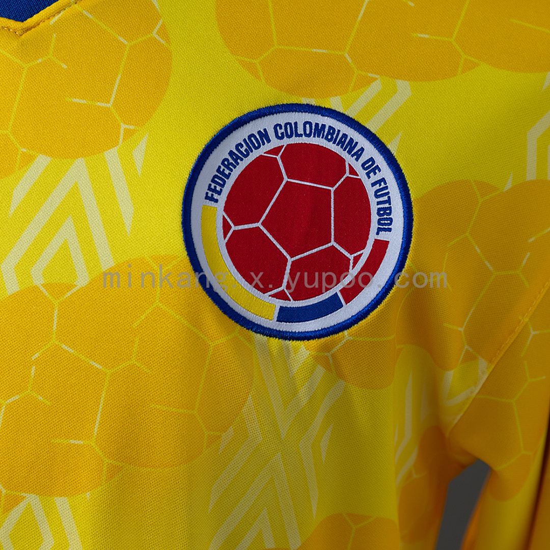 Colombia 1994 Home Retro Long Sleeve Jersey S-XXL 6