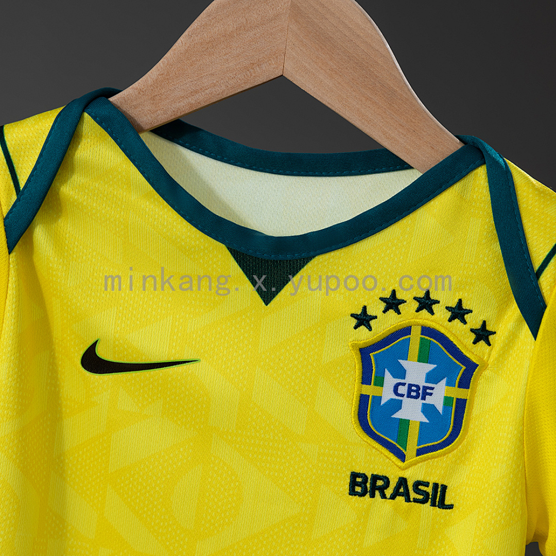 Brazil 26/27 Baby Home Jersey size 9/12 9
