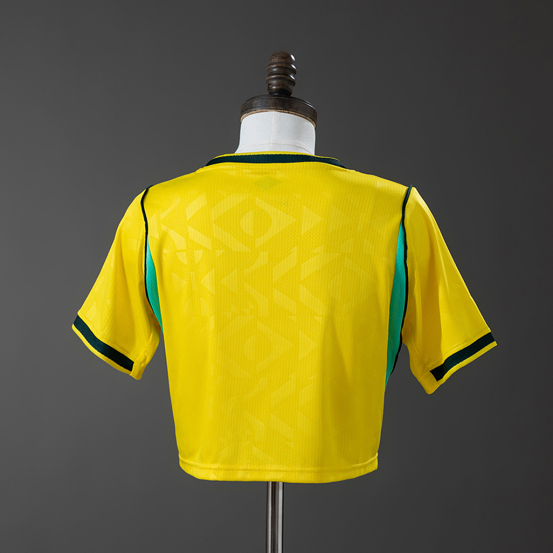 Brazil 2026 Home Women's crop top style Jersey S-XXL 3