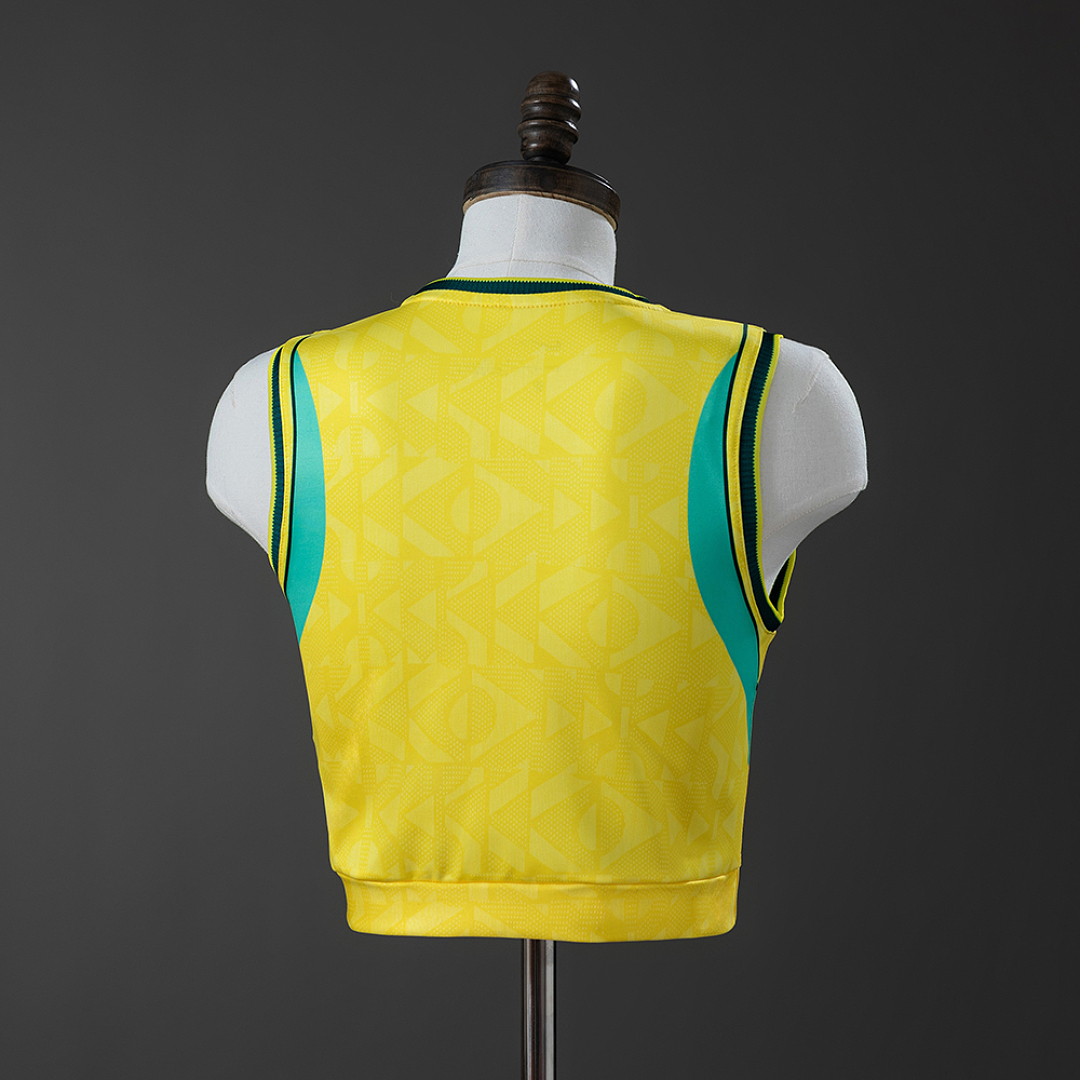 Brazil 2026 Women's Crop Tank Top Home Jersey S-XXL 3