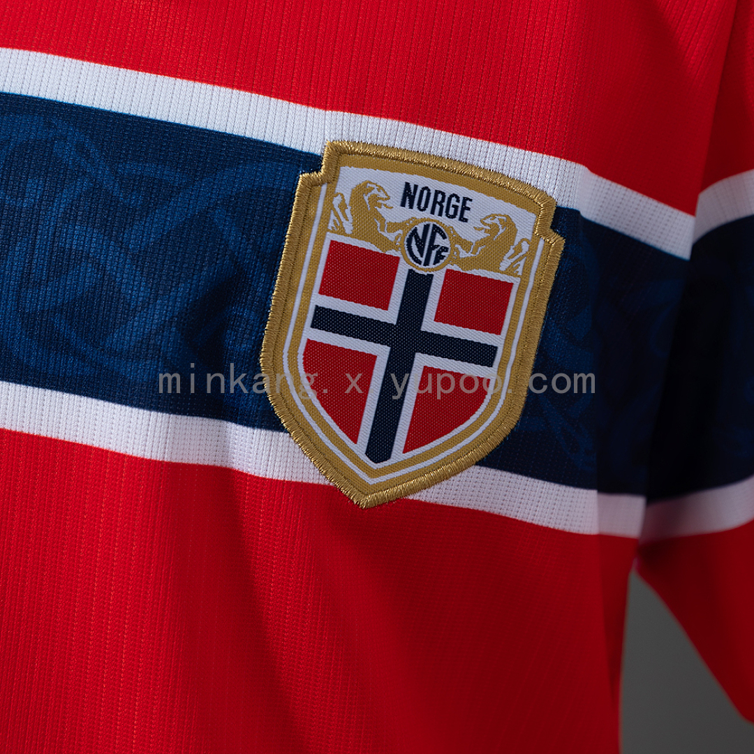 Norway 2026 Home Kids Kit Jersey Size 16-28 8