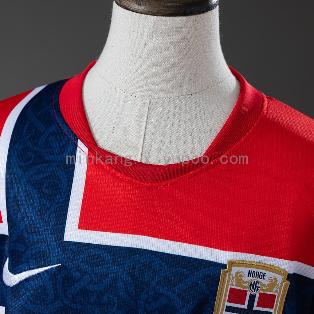 Norway 2026 Home Kids Kit Jersey Size 16-28 9