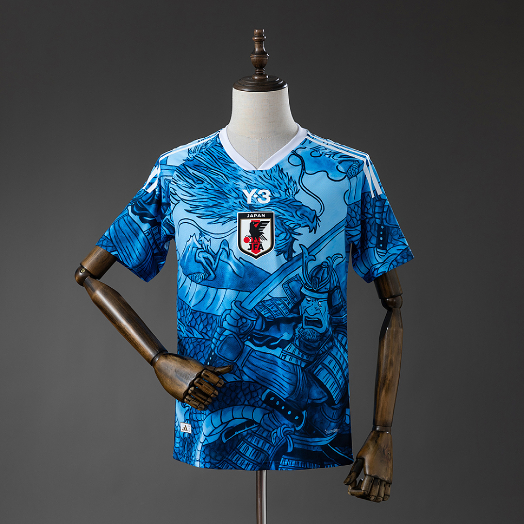 Japan Y-3 Samurai Blue Jersey S-4XL 2