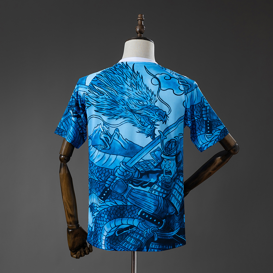 Japan Y-3 Samurai Blue Jersey S-4XL 3