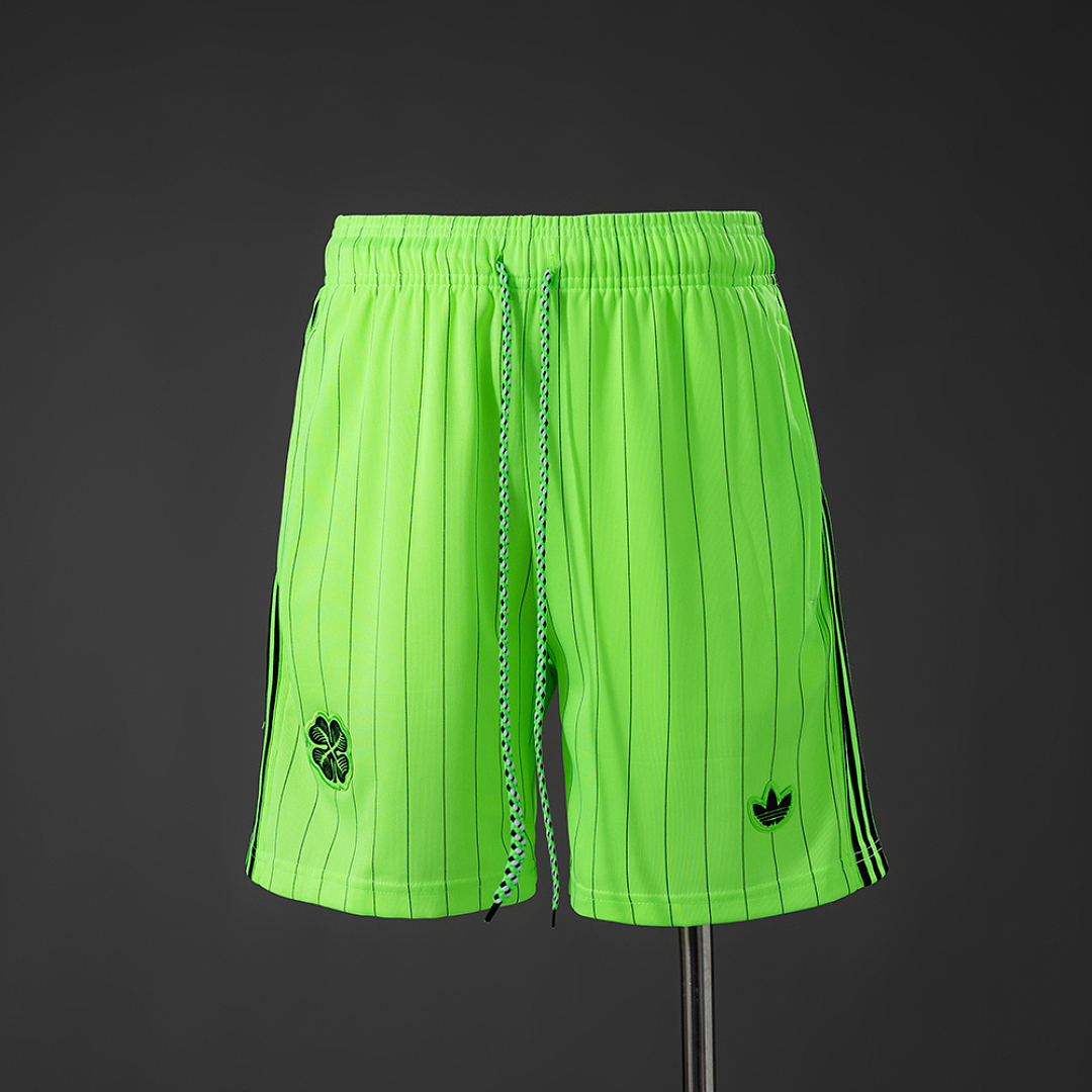 Celtic Terrace Icons Shorts Fluorescent Green S-XXL 3