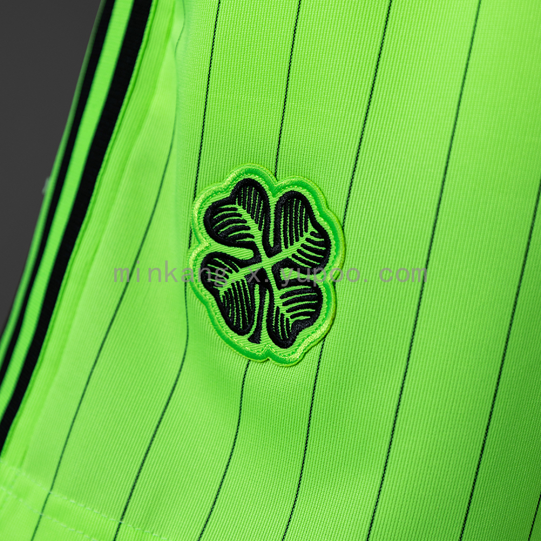Celtic Terrace Icons Shorts Fluorescent Green S-XXL 5