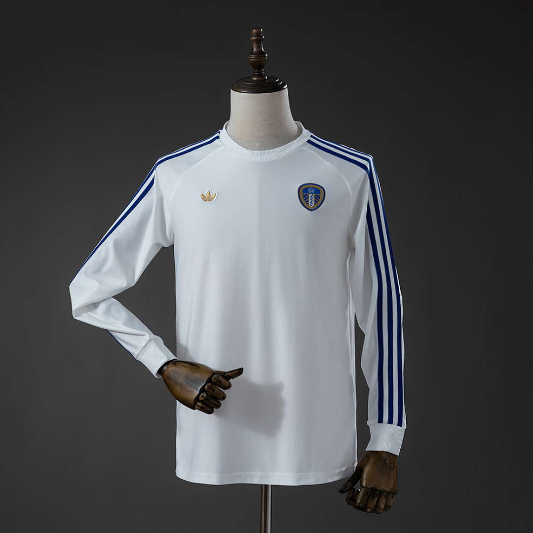 Leeds United Terrace Icons White Long Sleeve T-Shirt S-XXL 3