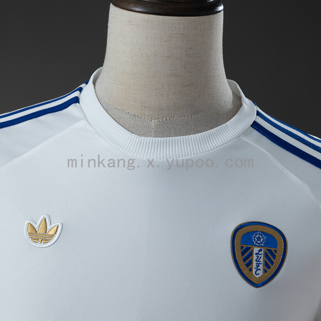 Leeds United Terrace Icons White Long Sleeve T-Shirt S-XXL 7
