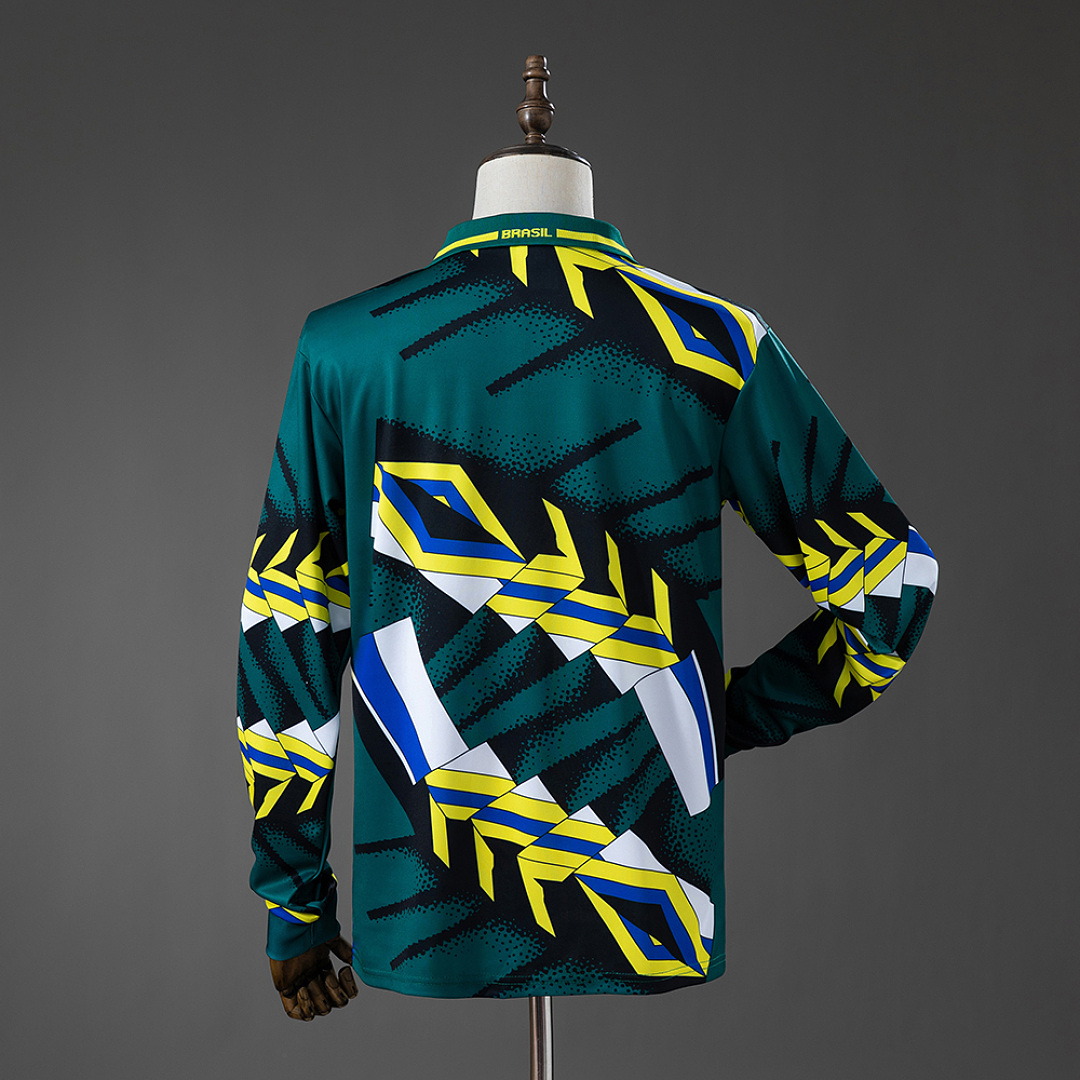 Brazil 96/97 Goalkeeper Retro Long Sleeve Jersey S-XXL 2