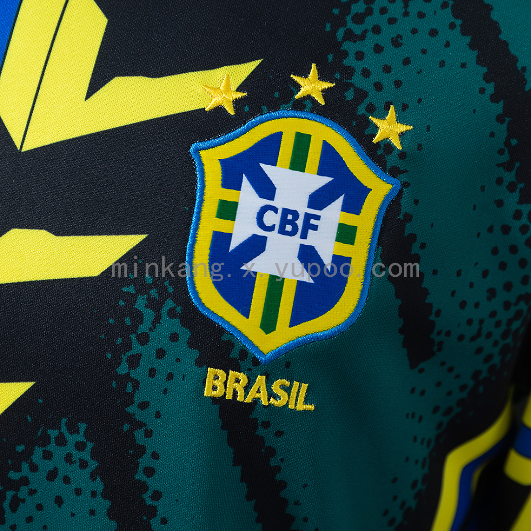Brazil 96/97 Goalkeeper Retro Long Sleeve Jersey S-XXL 6