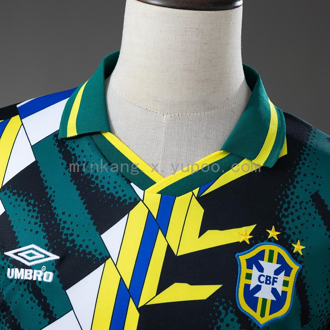 Brazil 96/97 Goalkeeper Retro Long Sleeve Jersey S-XXL 7